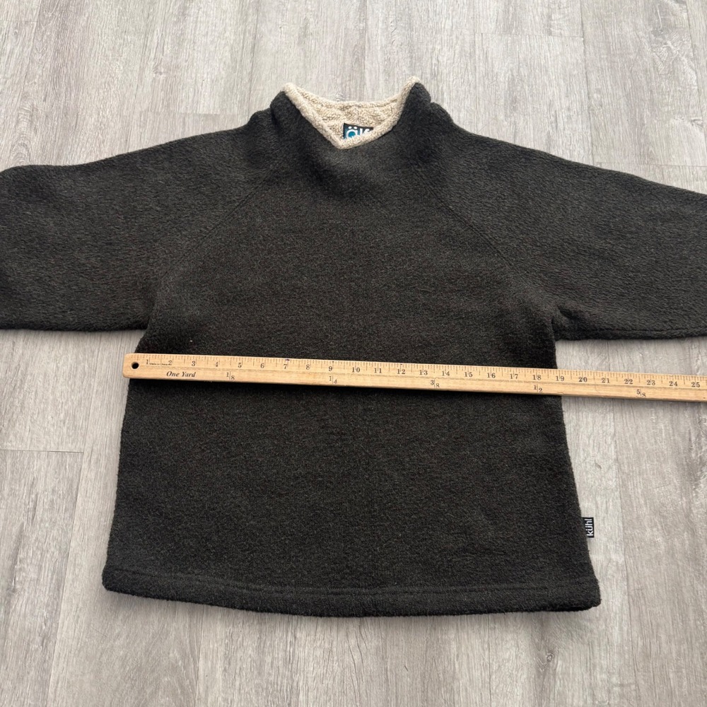 Kuhl Alf Alfpaca Fleece Pullover Mock Neck Brown Vintage size Medium - Picture 7 of 9